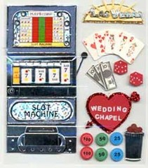 Las Vegas, 3D scrapbook stickers – Jolees 006