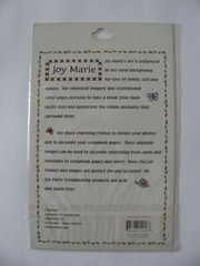 Joy Marie Die Cut Frames 1 Sheet FALL/THANKSGIVING Theme NIP