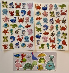 Large Lot Of Sea Life Ocean Animals Stickers! Jolee’s Boutique Recollections Etc