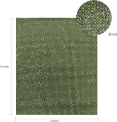 9.4 X 7.9 Inch Glitter Crystal Rhinestone Sheets Self Adhesive, Bling Gem Sheet