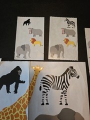 Vintage Mrs. Grossman’s Sticker Sheet Lot – ZOO SAFARI ANIMALS