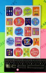 American Greetings Happy Birthday Words & Phrases Sticker Sheet
