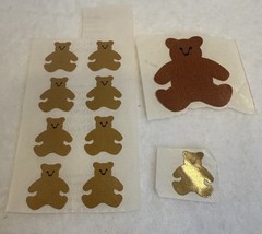 Mrs. Grossman’s LOT of 10 Vtg 1979 Teddy Bear Stickers!! 9 Small Bears, 1 Large
