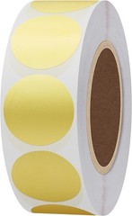 Gold Foil Self-Adhesive Round Stickers for All Purpose – 1