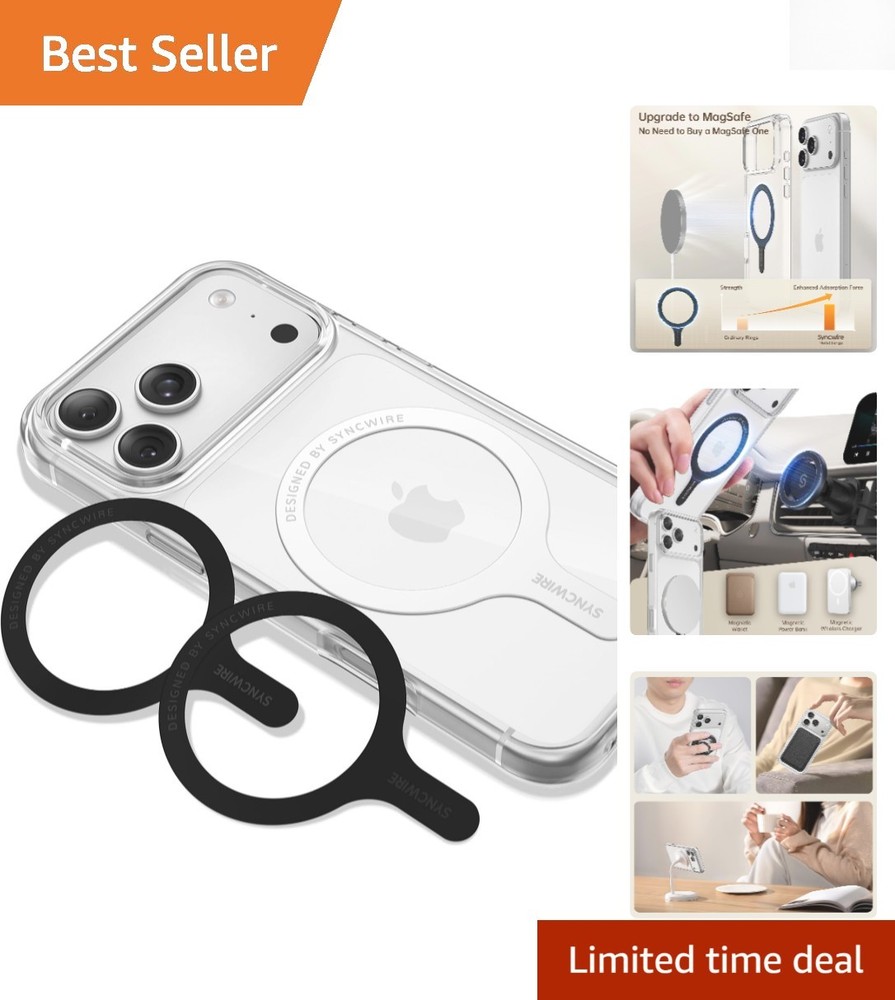 MagSafe Sticker 3 Pack – Optimize Your Phone with Magnetic Rings for Wireless…