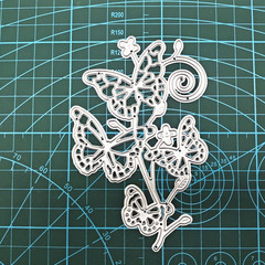 For Butterfly Metal Die Cuts Flower for Butterfly Lace Border Carbon Steel Cutti