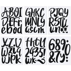Durable Weatherproof Alphabet Number Decals Pack