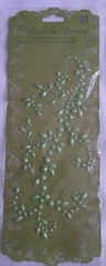 Say It In Pearls Prima Mint Green Gray and Silver Pearls Scrapbooking LOT 3 New