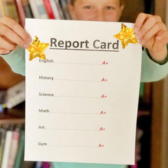 1.5″ Large Holographic Gold Star Stickers for Kids Reward, 500 Pcs Foil Star Met