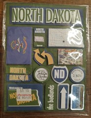 REMINISCE Jet Setters North Dakota State Dimensional Stickers S220