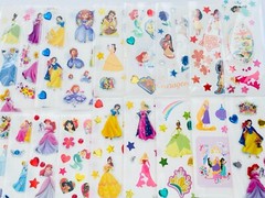 Hello Kitty, Disney Princess Snow Wite SOFIA Aurora Little Mermaid 159+ STICKERS