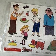 NOS Clifford The Big Red Dog Stickers Scholastic Vintage 2001 Sealed Scrapbook