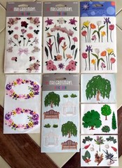 Large Vintage Lot of MRS. GROSSMAN’S Stickers: Flowers, Herbs, Trees, Landscapes