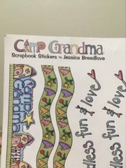 Creative Imaginations CAMP GRANDMA Scrapbook Stickers ~ 8 Banner style