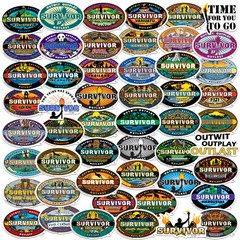 SURVIVOR VARIETY DIE CUT VINYL 50 CT STICKER PACK