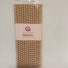 Queen & Co Crafting STYLISH STIX Paper Drinking Straws-8 Packs -200 Straws