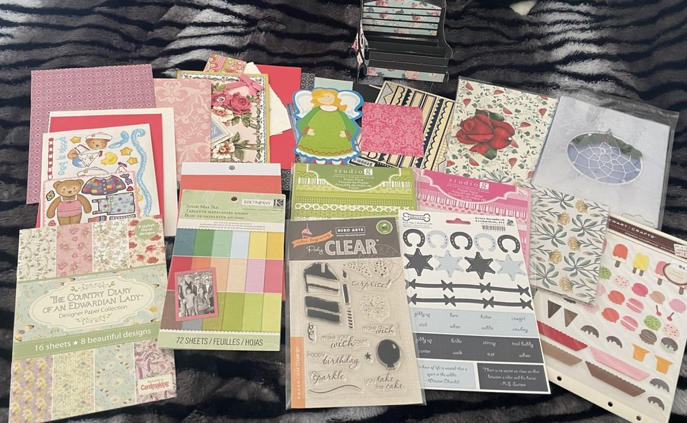 Assorted Goodies Scrapbooking & Card Making Supplies