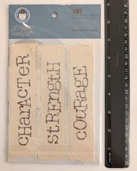Li’l Davis Designs Canvas Phrases Scrapbook Embellishments Freedom Service Honor