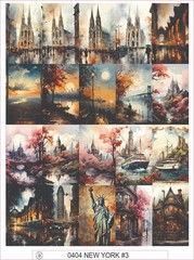 NEW YORK #3 – COMPLETE SHEET OF 20 STICKERS