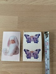 Vintage Anne Geddes Stickers Butterfly White Bunny Babies 1999 Michel & Company