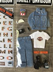 Harley Davidson EK Success Lot X2 New Flat Stickers Scrapbook Mix Motorcycle
