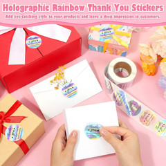 1000 Pcs 1.5 Inch Thank You for Supporting My Small Business Stickers