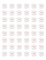 48 CUTE FARM SHEEP ENVELOPE SEALS LABELS STICKERS 1.2″ ROUND