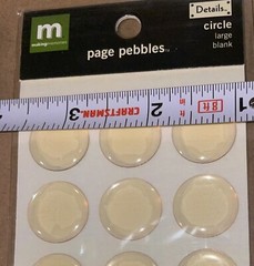 Making Memories Clear Med Page Pebbles 3D Cards Scrapbook Stickers