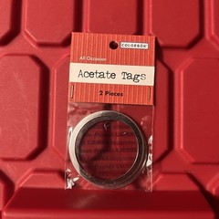 Colorbok Acetate Metal Rim Tags All Occasion Scrapbooking Craft Brand New