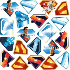 SUPERMAN 2025 LOGO VARIETY DIE CUT VINYL 50 CT STICKER PACK