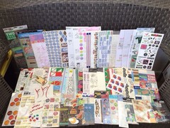 HUGE STICKER LOT~100+ Shts.~Mixed Themes & Brands…..