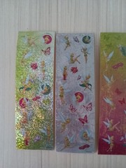 4 Sheets Disney Fairies Tinkerbell Sparkly Holographic Scrapbook Stickers Pastel