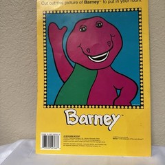 Barney Sticker Fun 1993 Golden UNUSED , Vintage Sticker Book**read