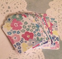 26 Pack – Hand Punched Floral Gift Tags for Crafting, Scrapbooking, Gifts, Etc.