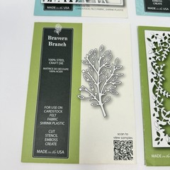 Memory Box Dies LOT of 4 Toulouse Background Botanical Stem Branch Floral Frame