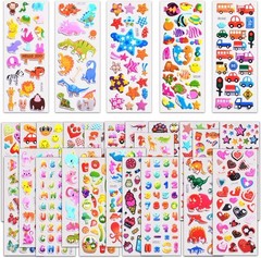 200+ 3D Puffy Stickers for Kids Toddlers, Bulk Stickers Sheet for Scrapbooking