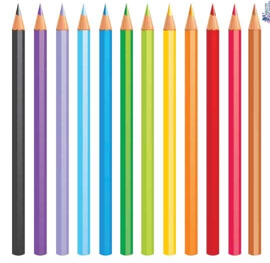 Violette STICKERS Rainbow Colored Pencil Crafts Planner Supply Scrapbook