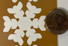 WHITE SNOWFLAKE Sticker(3pc)Frances Meyer•Christmas•Holiday•Wintertime •Icy•Cold