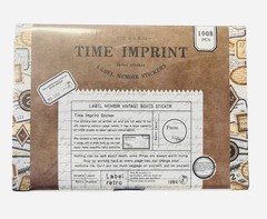 Time Imprint – 1,008 Retro Vintage Box Scrapbooking Stickers, Sealed Box