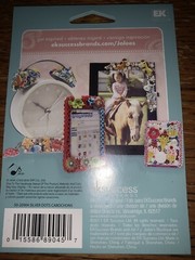 RARE Jolees Cabochons Silver Glittery Circle Dots Gem 3D Card Scrapbook Stickers