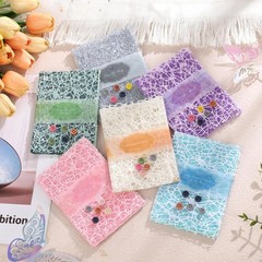 156 Sheets Textured Scrapbook Paper and Mesh Fabric Assorted Set, Sublaga 6 Pack