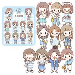 Waterproof Stickers 10 Designs / 40 Pcs Per Pack
