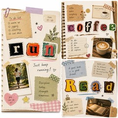 2100+ Pcs Scrapbook Letter Stickers Book, for Junk Journal, Colorful