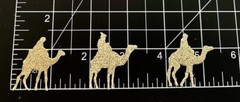 Holiday Die Cuts * 3 Wise Men * 12 Sets * Kraft, Black, Silver or Gold Glitter