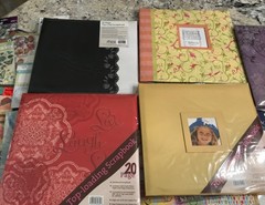 FIVE New Scrapbooks 20 Pages Each Top Loading & Scrapbooking Kit with 750 Pieces