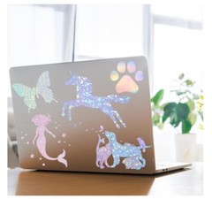 36 Sheets Holographic Sticker Paper Clear A4 Vinyl Sticker Paper Self-Adhesive