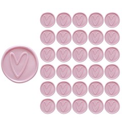 Wrapables Adhesive Wax Seal Stickers for Envelopes, Wedding Invitations (30pcs)