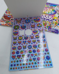 Lisa Frank Two 2nd Official Collectors Set 1885 Stickers & Coloring Book