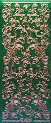 Sparkle Glitter Shimmer Leaf Flourish PEEL OFF STICKERS Borders Corners