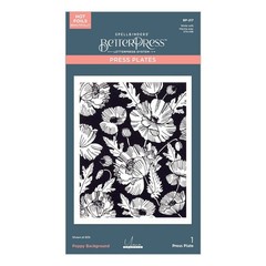 Spellbinders – BETTER PRESS – PRESS PLATES- POPPY BACKGROUND – BP-217